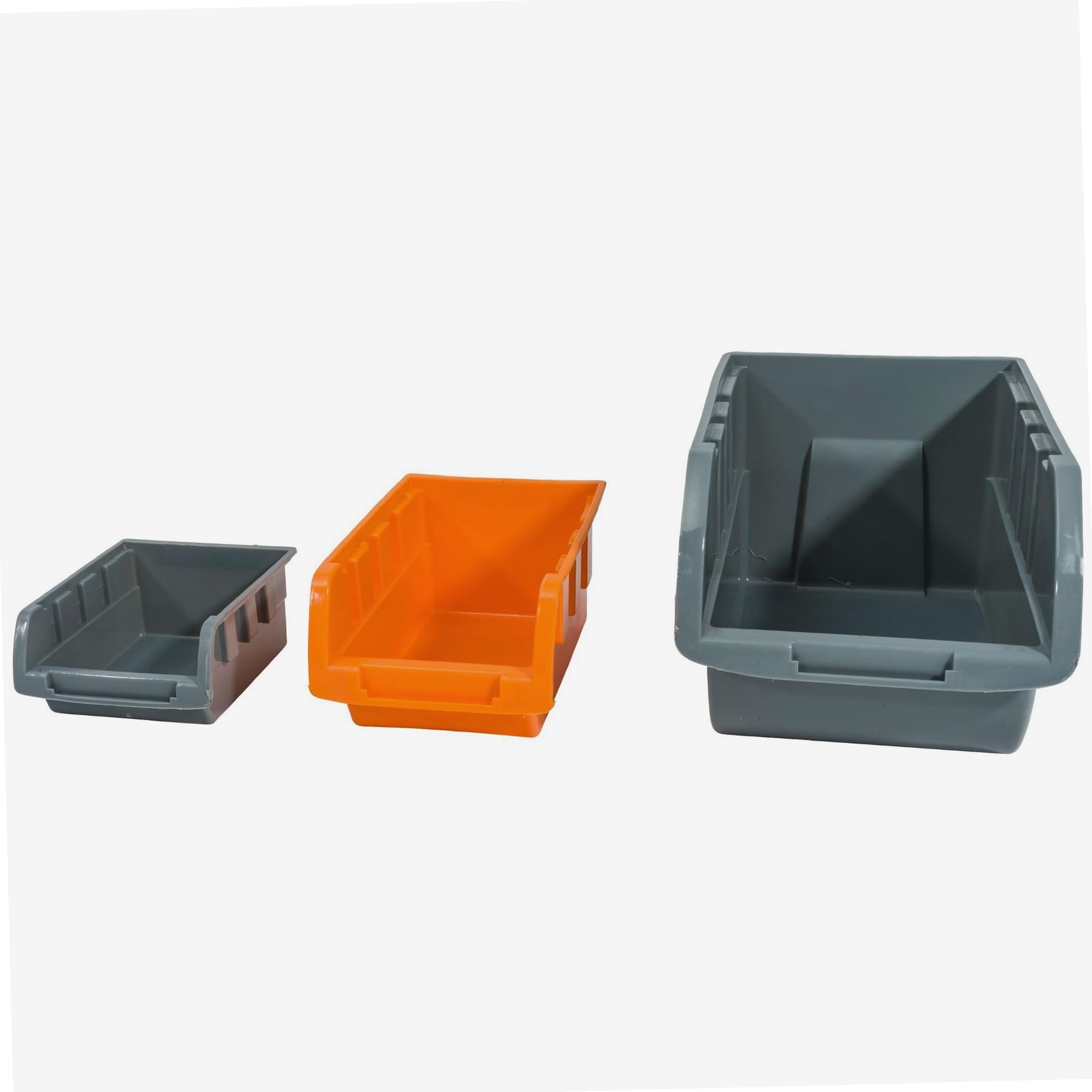 WERKA PRO Panneaux Muraux avec Bacs à Bec - Rangement Atelier Polypropylène - 52 Bacs Variés pour Quincaillerie et Outils - Dimensions Totales 96 x 54 cm - Organisation Optimale