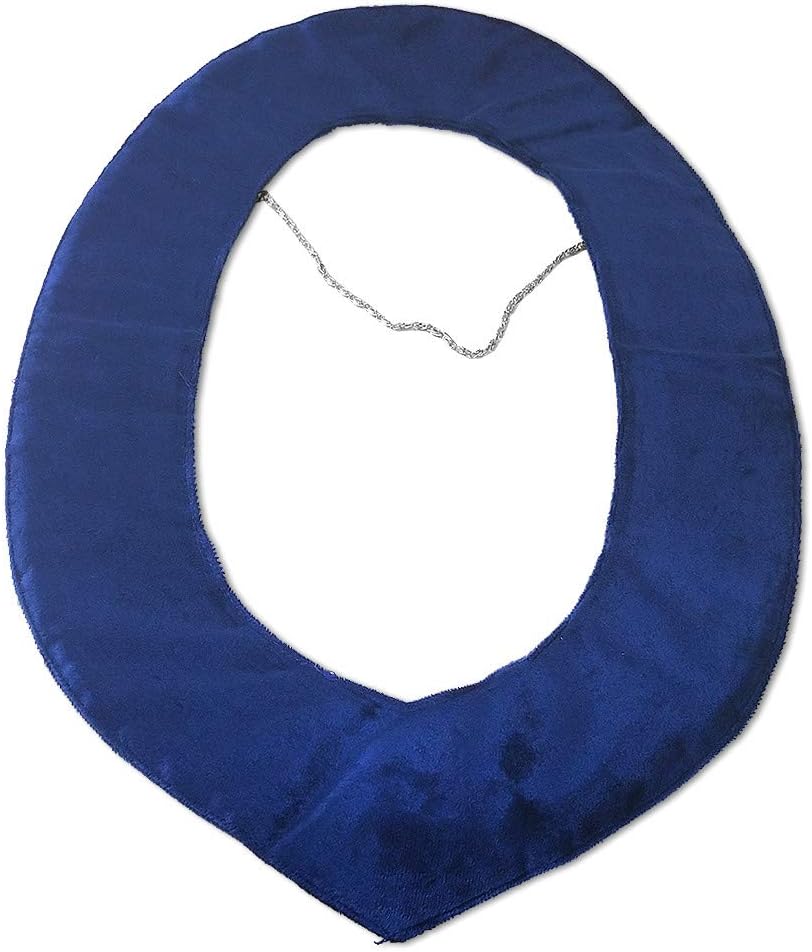 Imasoner Masonic Chain Collar Blue Lodge Master Mason Square and Compass With G - Silver Plated