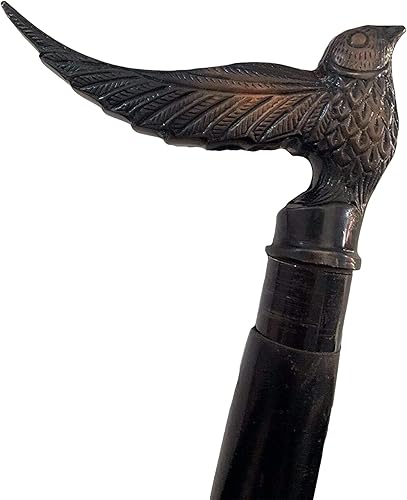 Walking Stick Cane Antique Brass Bird Head Handle Wooden Vintage Style Walking Stick Designer Cane Collectible Nautical Gift for Her Antique Stick