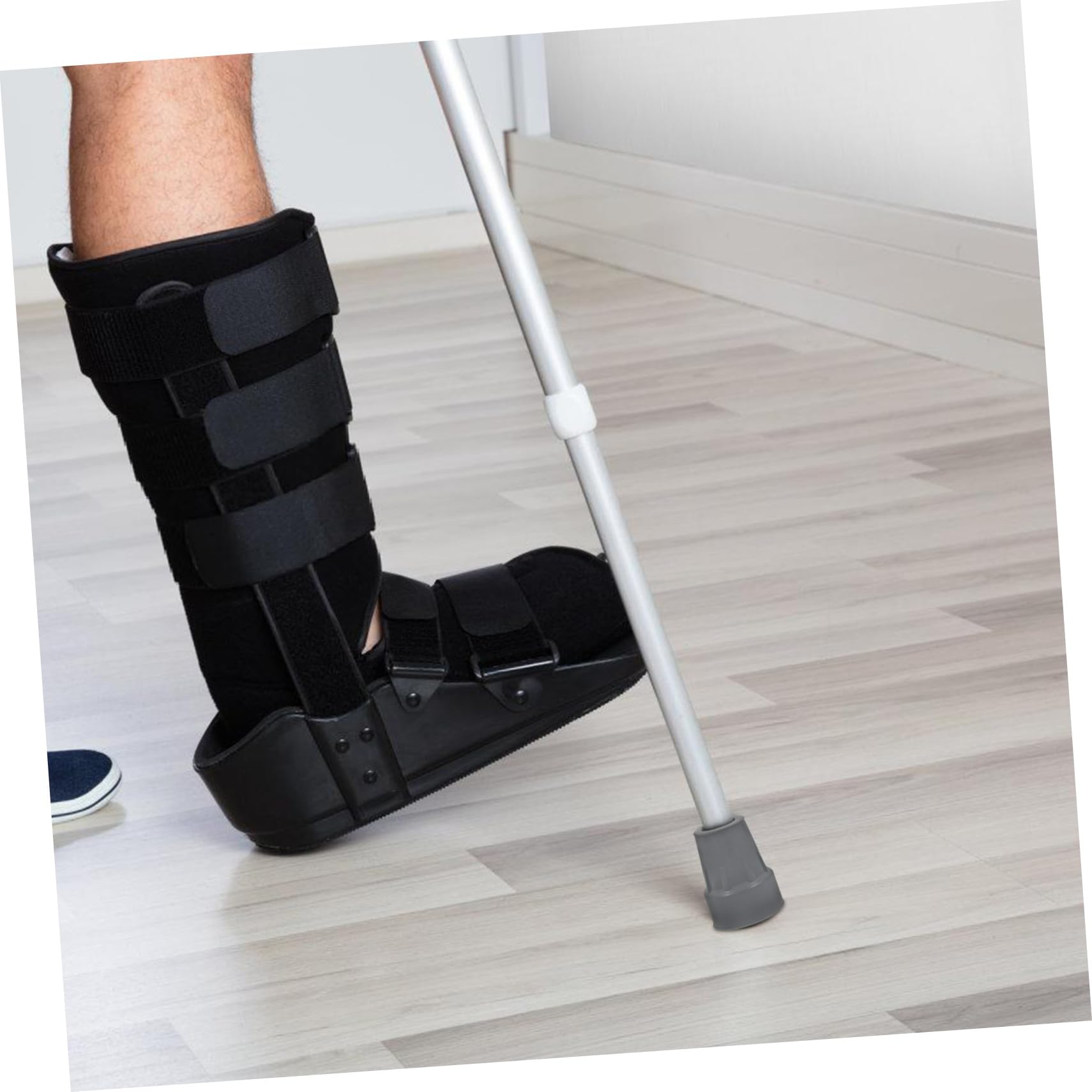 Beavorty Sets Rubber Tips for Canes Grey Crutch Bottoms Replacement Crutch Replacement Parts Non-Slip Cane Feet for Stability Pcs