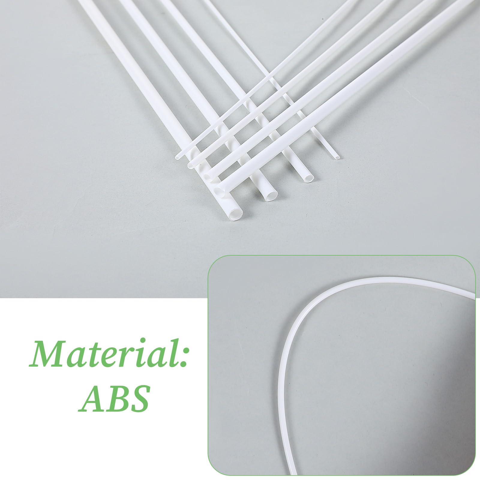 ABS Plastic Tubes - 25 Sizes for DIY Crafts -3 ABS Plastic Tubes - 25 Sizes for DIY Crafts -3