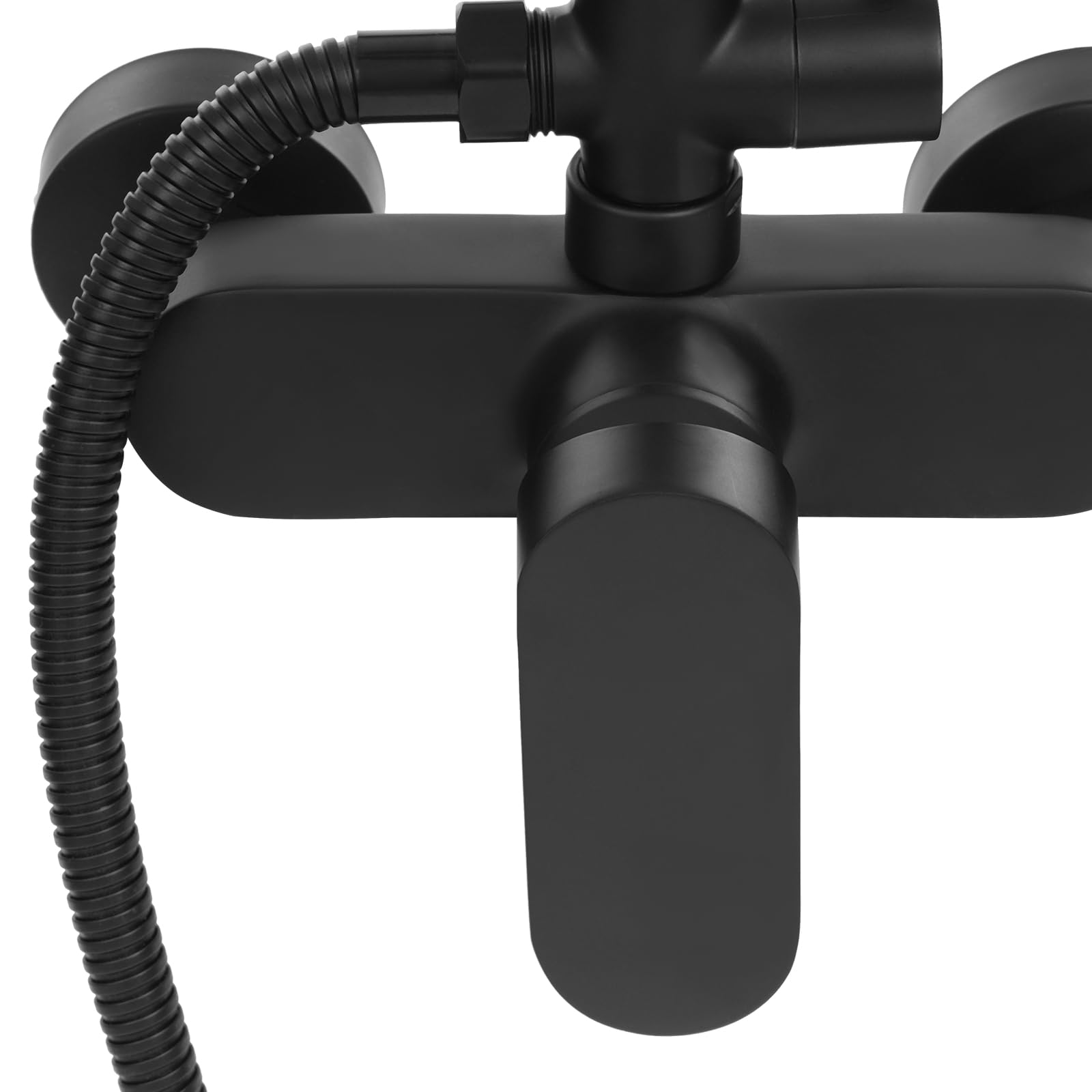 System prysznicowy z obrotową 360° deszczownicą w stylu retro, 72-115 cm, regulowana wysokość, słuchawka prysznicowa o długości 1,5 m, zestaw prysznicowy montowany na ścianie, antyczna armatura