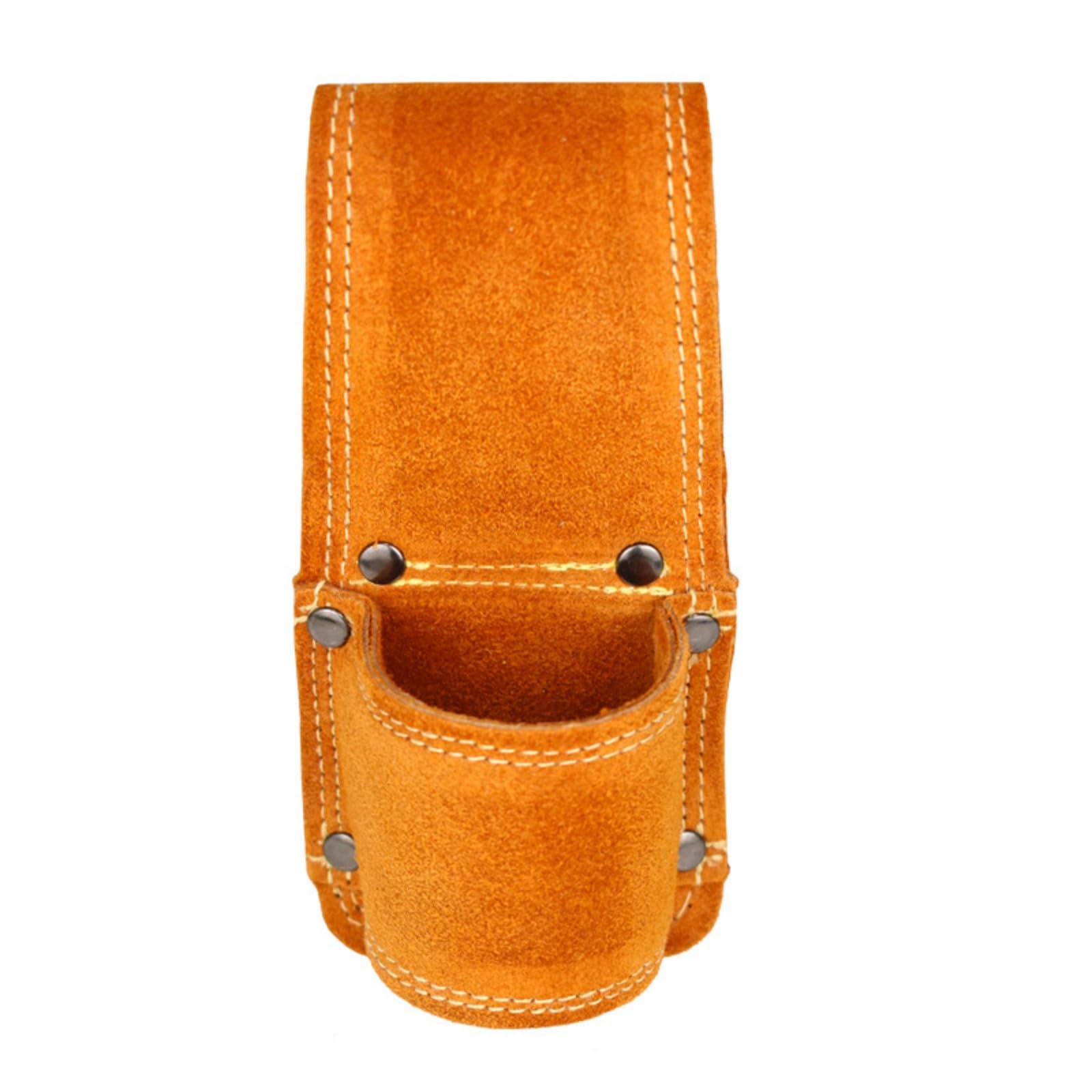 Apglsxy Men's 1 Hole Multifunctional Pu Leather Tool Bags Hammer Wrench Holder Tool Pouches Bag Electrician Carpentry Waist Bag Home Repair Electrician
