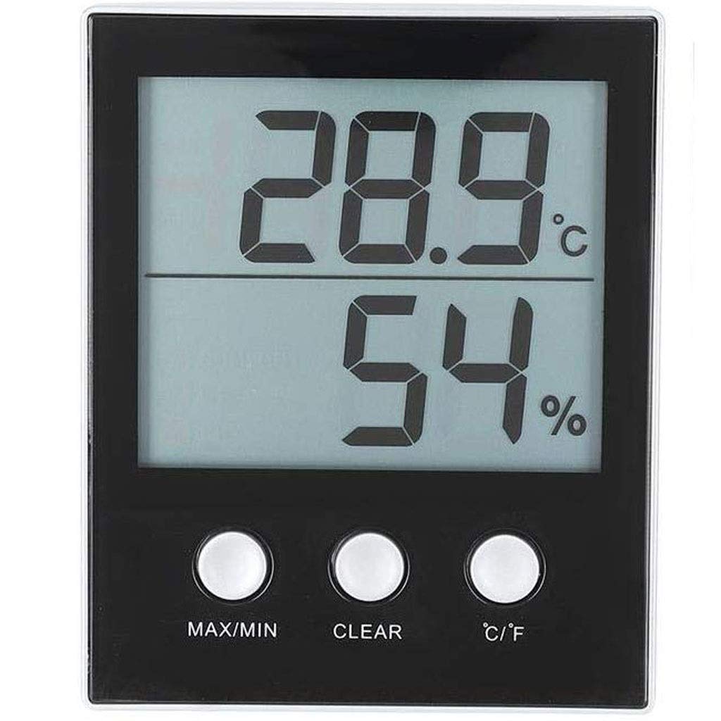 Cyfrowy higrometr, termometr, wilgotność względna i temperatura, miernik z wyświetlaczem LCD, przełącznik ℃ i ℉, do domu, biura, szklarni, magazynu