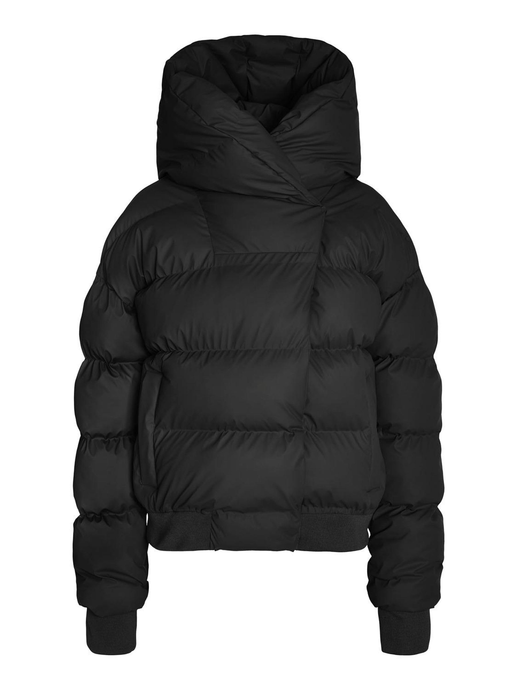 Noisy may Women's Nmsky L/S Coated Bomber Jacket Noos Quilted, Black, S