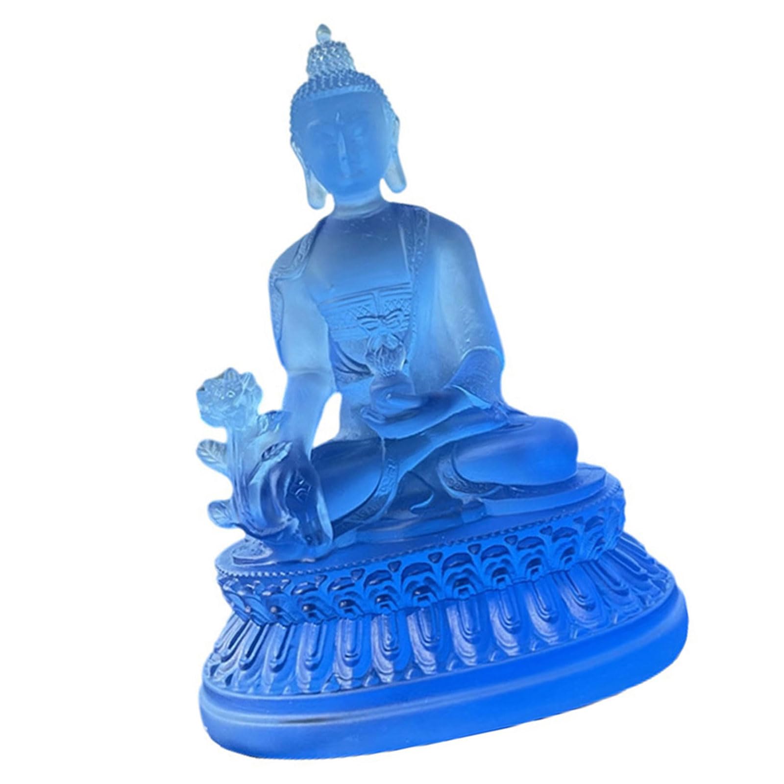 fexxkg Buddhas Statue Buddhas of Healings Sculpture Collectible Figurines Desktop Ornament Home Decors Shui
