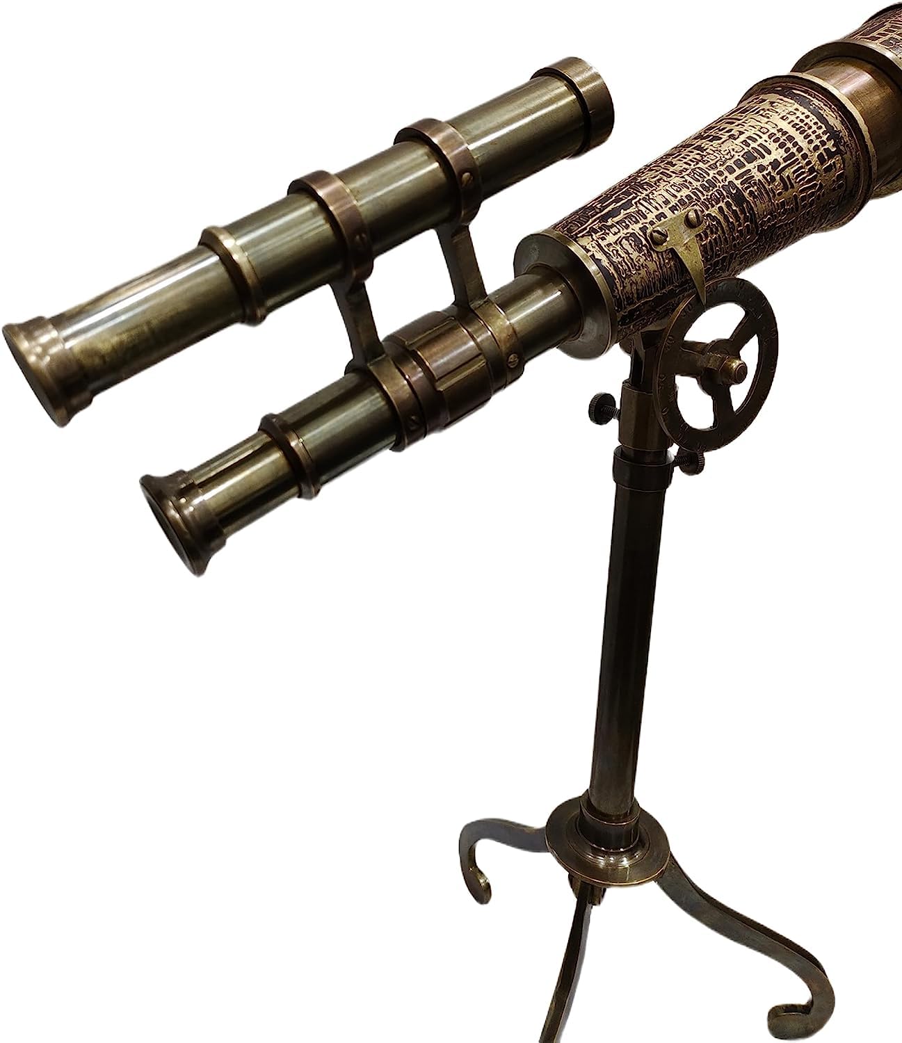 Nautical Designer Maritime Handmade Full Brass Telescope Home Decor Antique Styles Tripod Table Solid Stand