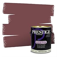 Vista 357 de Pintura interior + imprimación PRESTIGE, todo-en-uno, 1 galón, acabado plano, color comparable al Valspar* Royal Garnet*