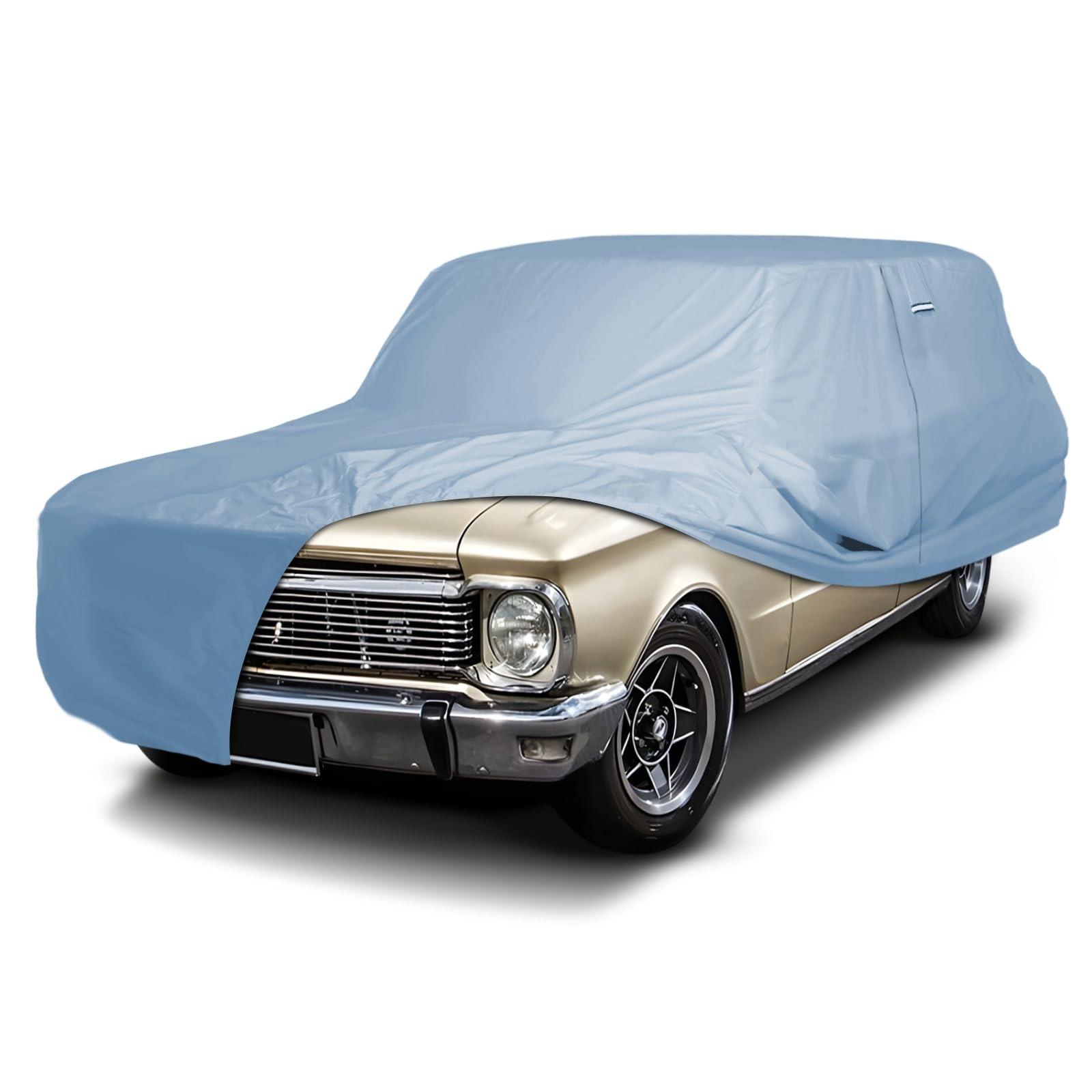 iCarCover Custom Car Cover for 1960-1965 Ford Falcon Waterproof All Weather Rain Snow UV Sun Protector Full Exterior Weatherproof Indoor Outdoor Car Cover with Strap Sky Gray 40. Ford Falcon 1960-1965
