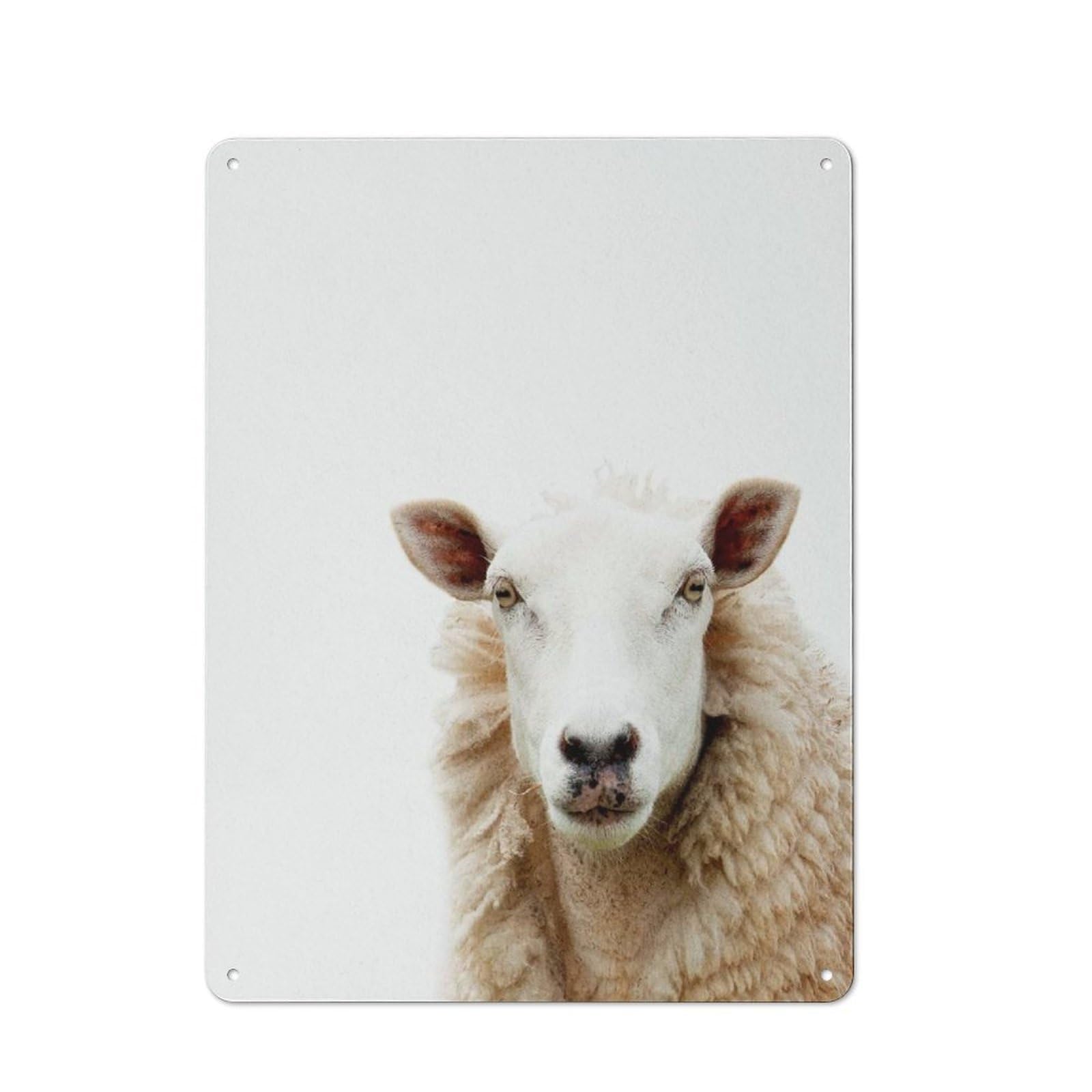 Vintage Mountain Sheep Metal Plaque 40x30cm, Diner Style Decor for Bakery, Diner, Cafe Or Family Room