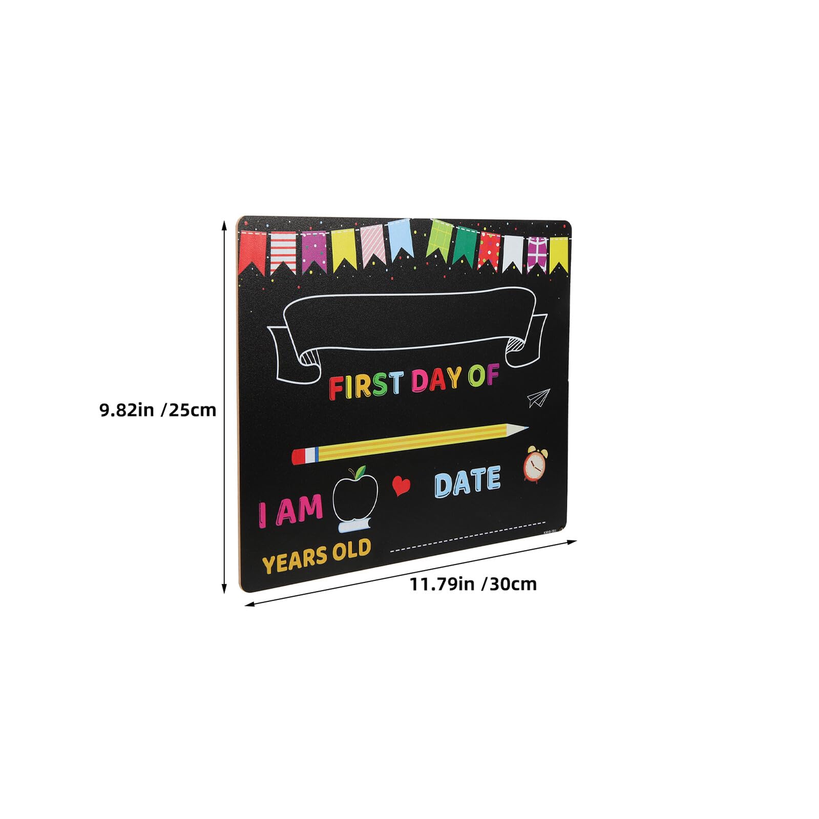Lot de 2 Tableaux Noirs Réutilisables Rentrée Scolaire Surface Effaçable Lisse Format Compact Portable Panneau Souvenir pour Premier et Dernier Jour de Maternelle Accessoire