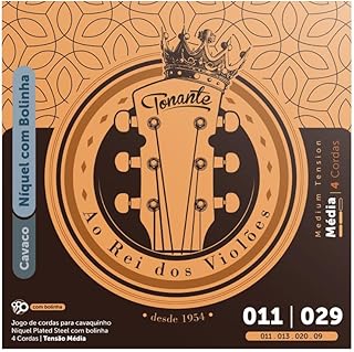 Encordoamento níquel plated steel c/bolinha p/cavaco 0.011-0.029 -