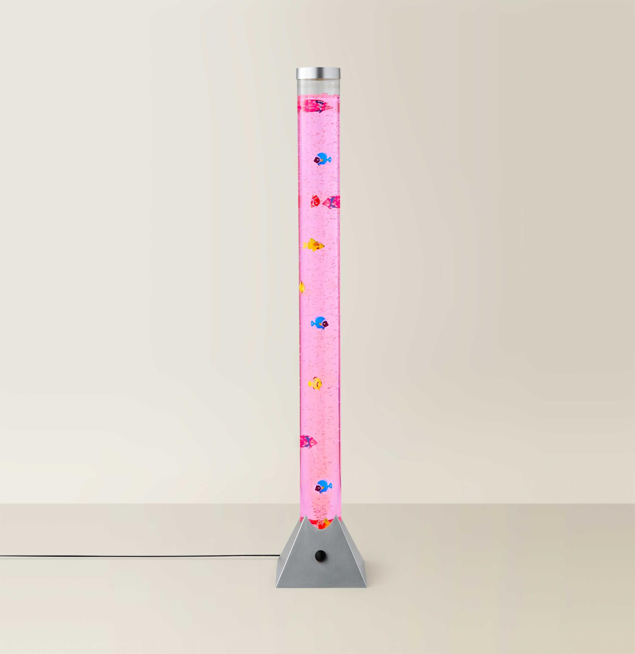 MiniSun | 120cm Colour Changing LED Novelty Bubble Tower Fish Lamp | Sensory & Mood Lighting, Home Décor & Improvement Essential