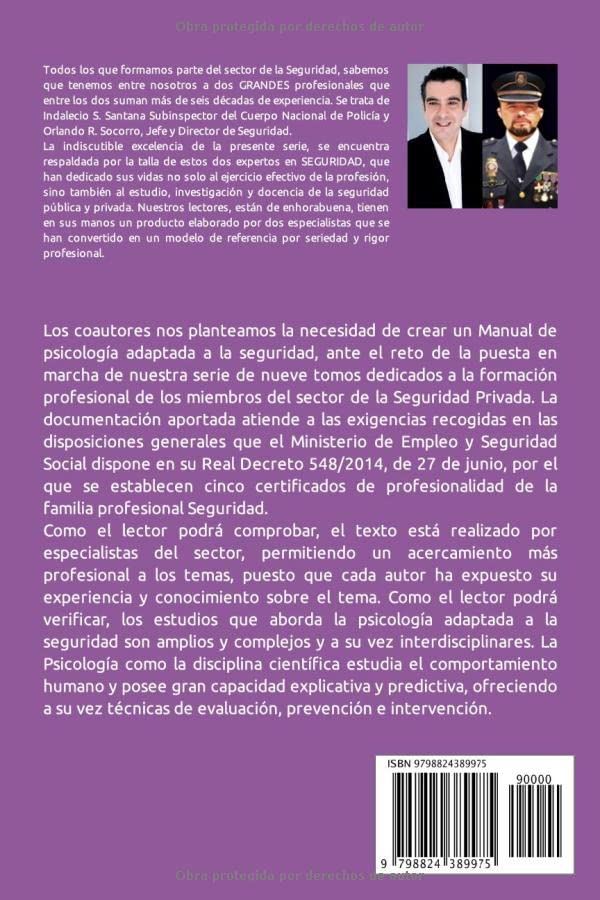 Miniatura 2 de PSICOLOGÍA APLICADA A LA PROTECCIÓN. VIGILANCIA Y SEGURIDAD PRIVADA (VIGILANCIA Y PROTECCION EN SEGURIDAD PRIVADA) (Spanish Edition)