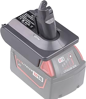 Replacement for Dyson V6 Battery, Adapter MIL18V6 for Milwaukee M18 18V Battery, Convert for Dyson V6 Vacuum Cleaner 21.6V DC62 DC58 DC59 DC61 DC72 SV03 SV05 SV06 SV07 SV09 (Only Adapter)