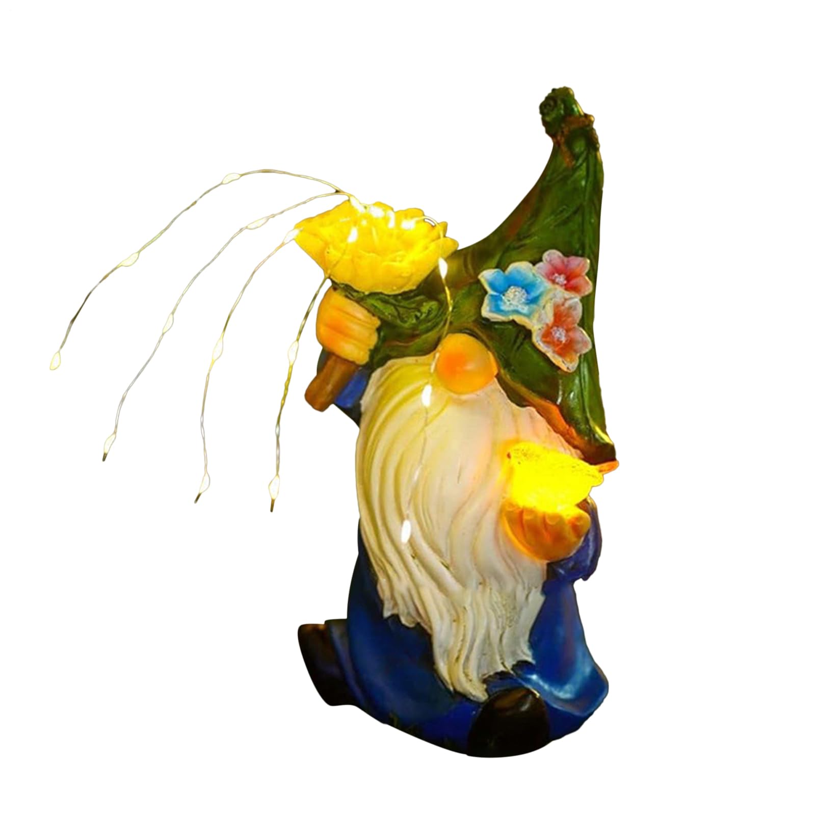 Figurine lumineuse LED pour terrasse et décoration de cour chaleureuse