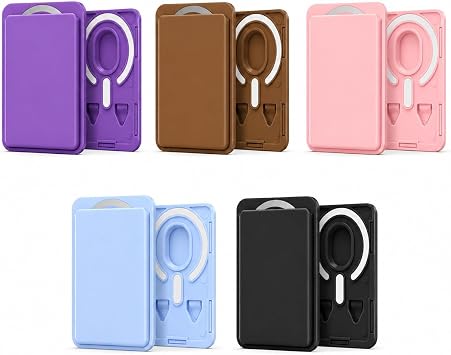 Coverzone MagSafe Uyumlu Manyetik Kartlık Cüzdan, 2 Kart Kapasiteli Telefon Kartlığı, Güçlü Mıknatıslı İnce Kart Tutucu Beyaz
