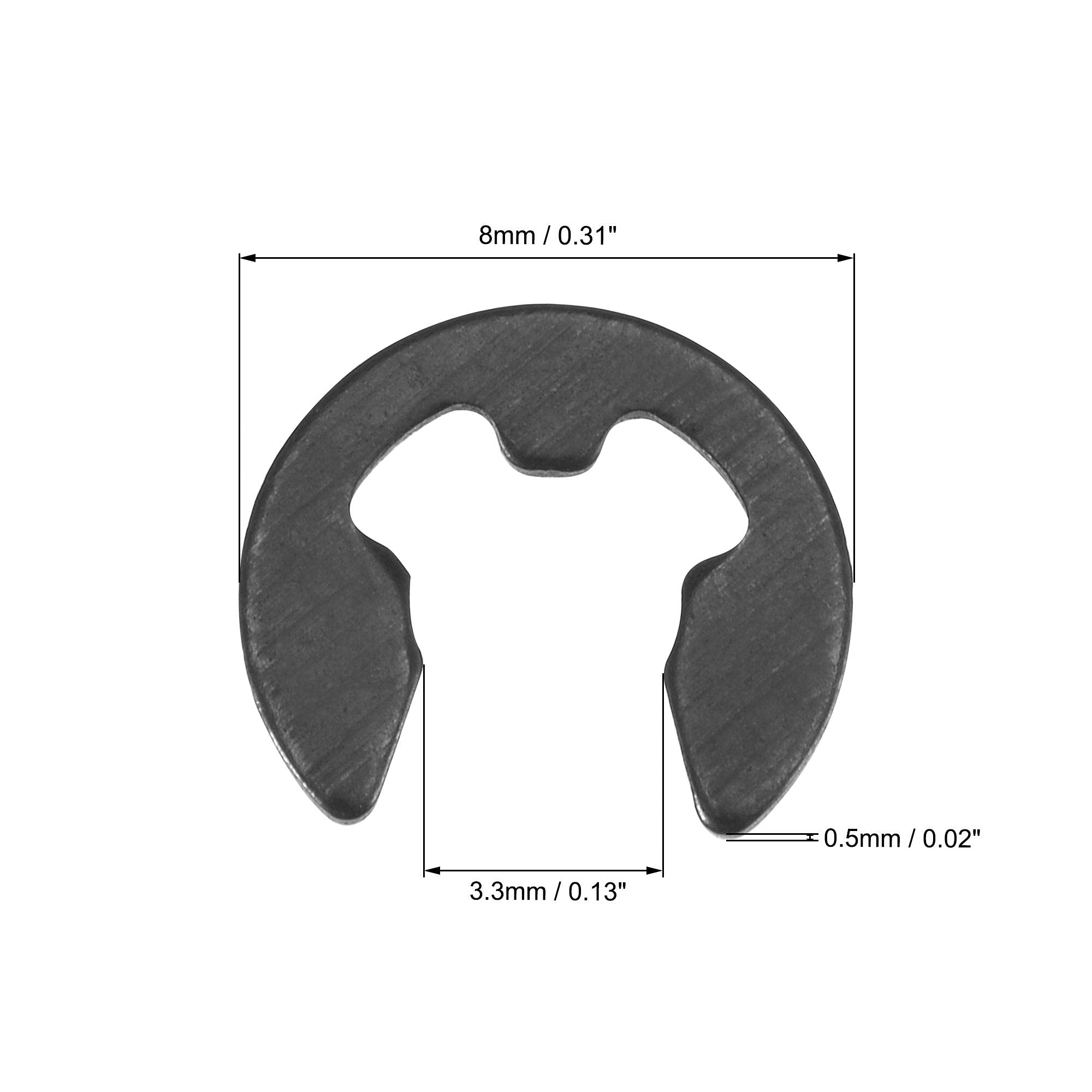 Circlips extérieur acier pour arbre Pour arbre 8 mm : Eléments standards