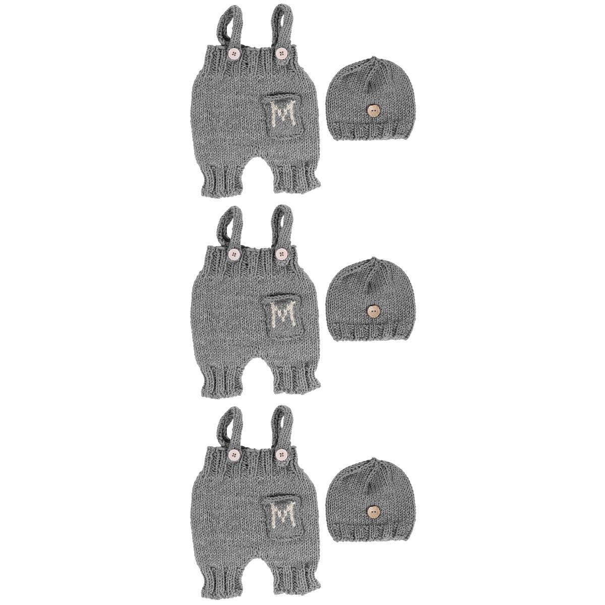 Holibanna Tirantes Recién Nacidos Traje De Fotografía Recién Nacido Niño Ropa De Recién Nacido Accesorios Para Sesión De Fotos De Bebé Ropa De Bebes Material De Algodón De Leche Grey