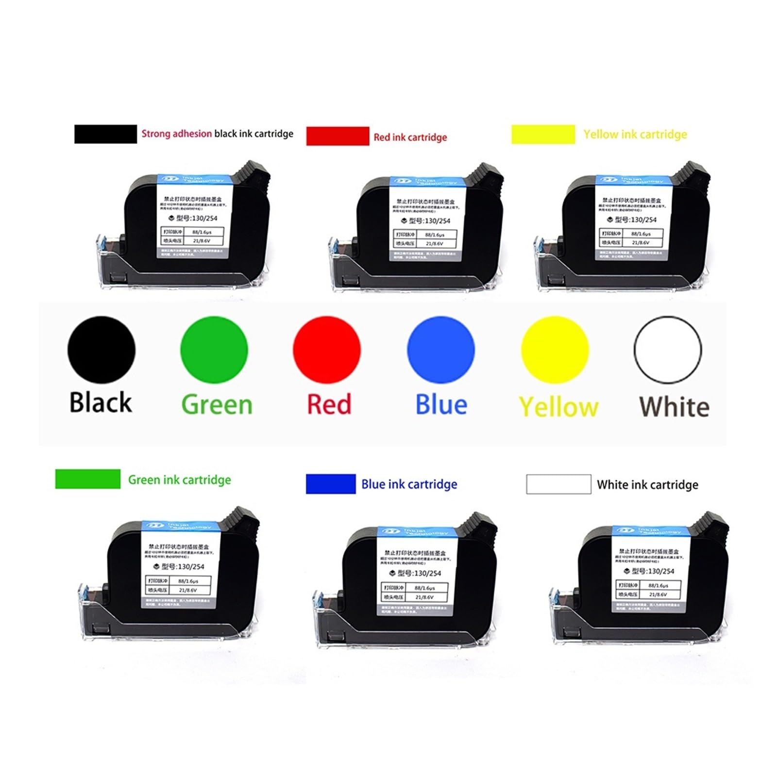 Stampante a getto d'inchiostro portatile, Stampante a getto d'inchiostro Portatile palmare Smart 4.3 pollici Touch Screen Stampa Borsa Scatola Legno Vetro Plastica(1 Green Cartridge)