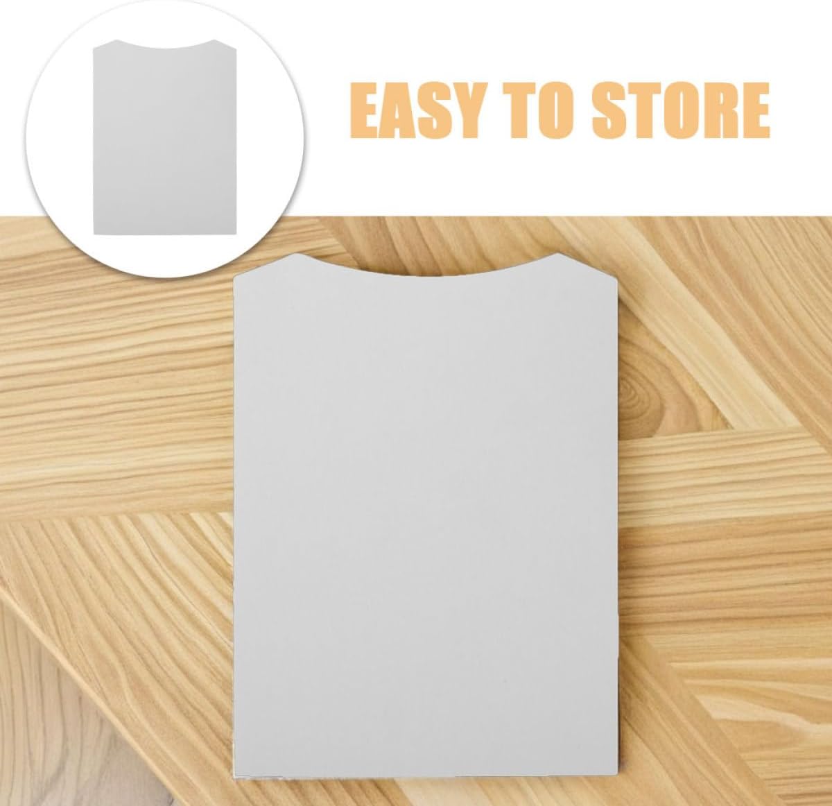 LIFKOME 50pcs White Cardboard Shirt Inserts Folding Form 23x31cm 250gsm Single-Sided T-Shirt Folder for Clothing Folding and Packaging