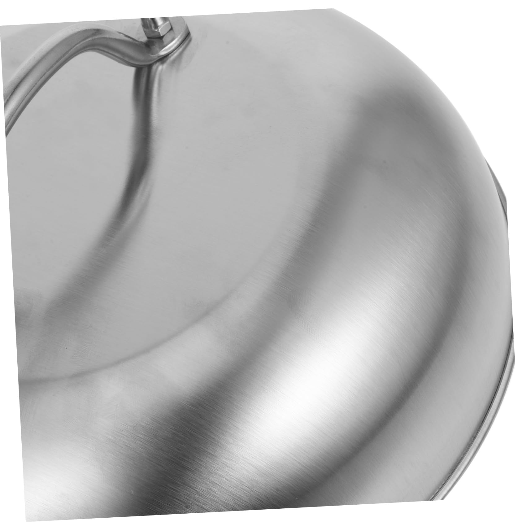 BESPORTBLE Coperchio Rotondo in Acciaio Inox per Pentole da Cucina 2 Pezzi, Copertura Elegante e Resistente per Casa e Campeggio, Previene Traboccamenti