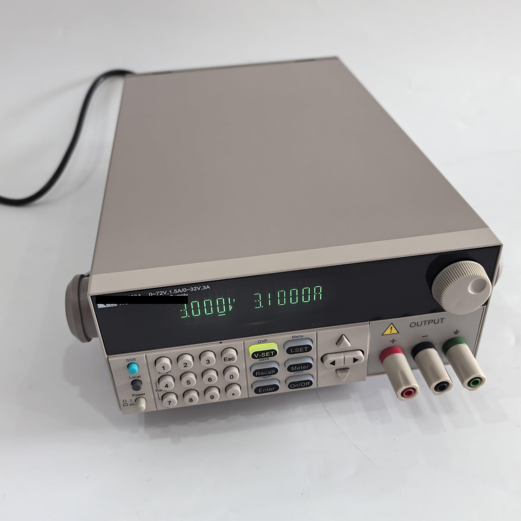 fuente de alimentación de laboratorio, Fuente de alimentación de CC programable de doble rango Fuente de alimentación regulada de CC, interruptor de laboratorio CNC(IT6722A(80V/20A/400W))