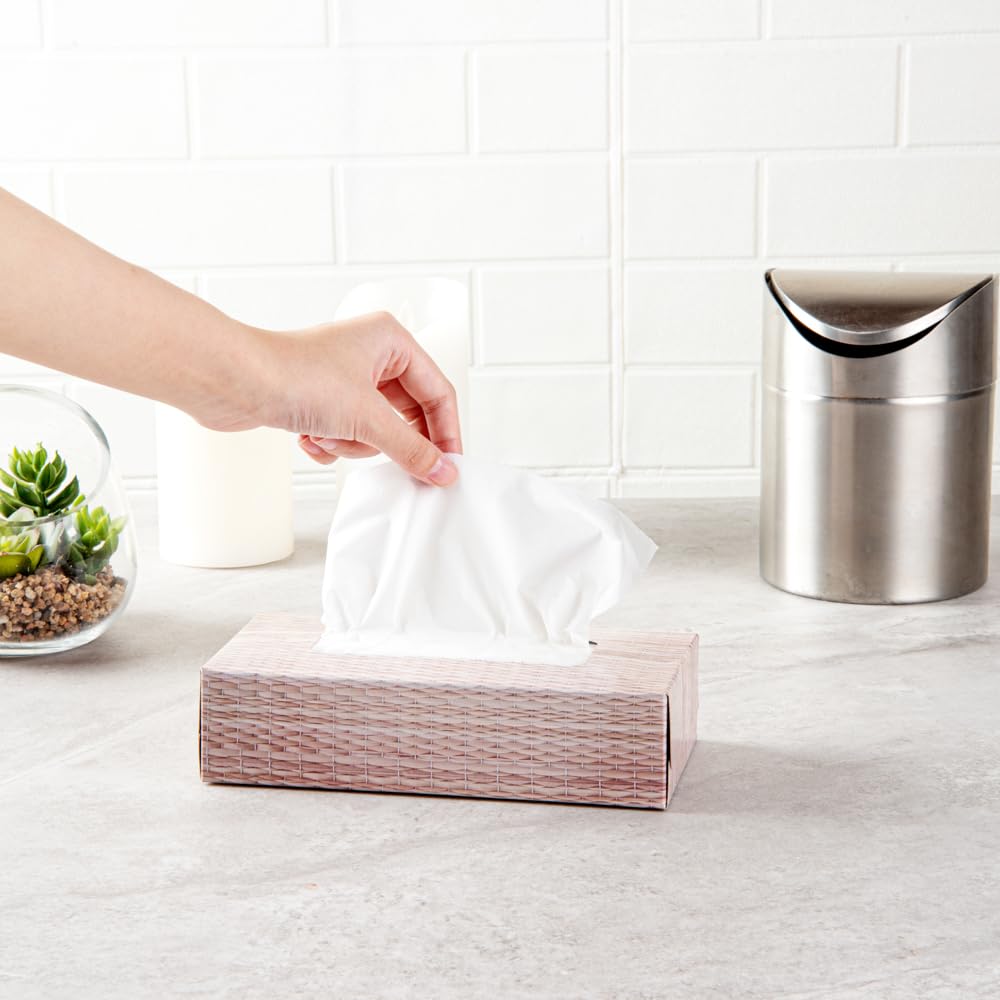 Restaurantware-Clean Tek Professional 8 x 4 x 2 Inch Facial Tissue Boxes, 30 Durable Tissue Boxes - 2-Ply Construction, 100 Sheets, Paper Facial Tissues, Perforated Top, Ideal For Cafes, Restaurants