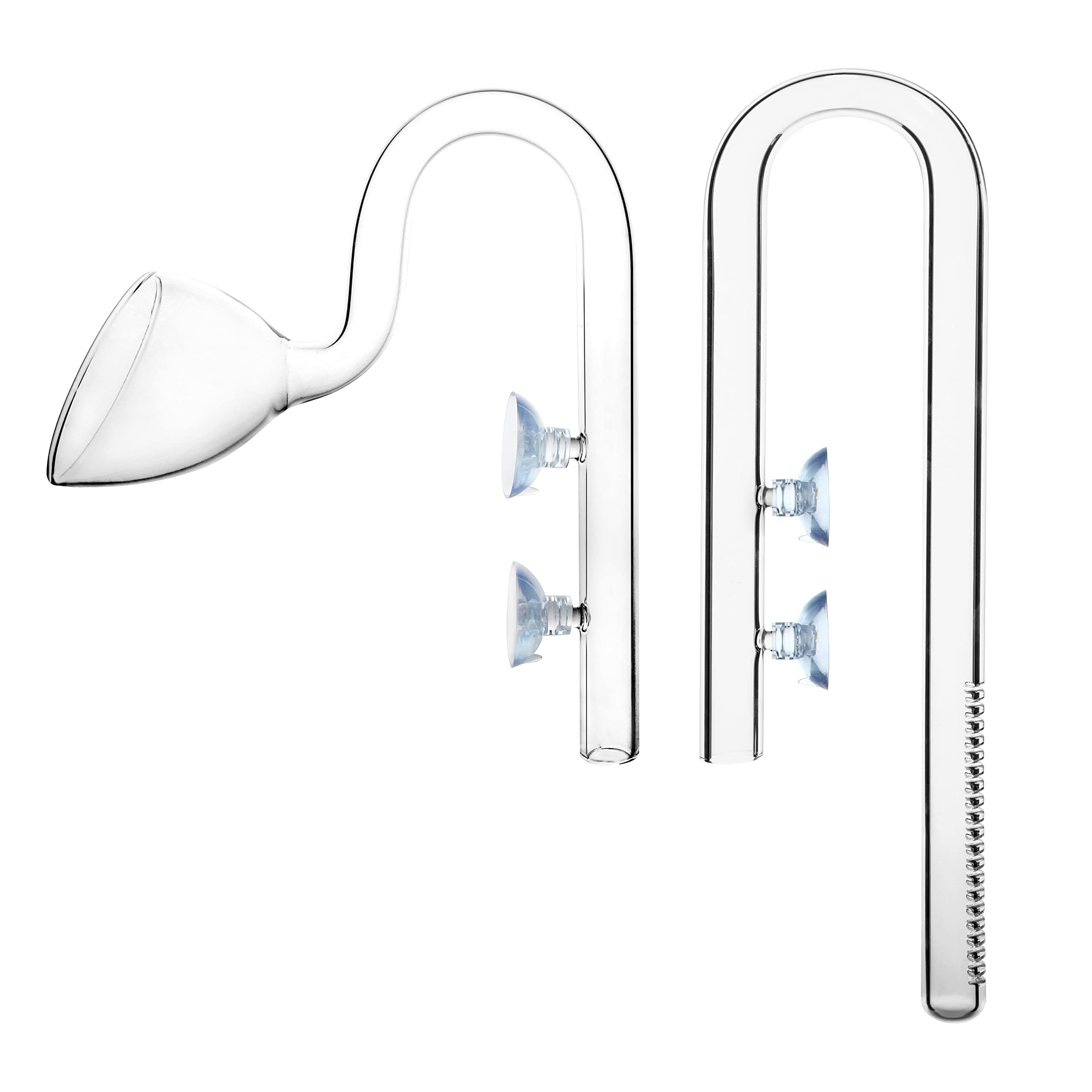 Glas Lily Pipe Inflow Outflow Set 20mm für 19/25mm Schlauch