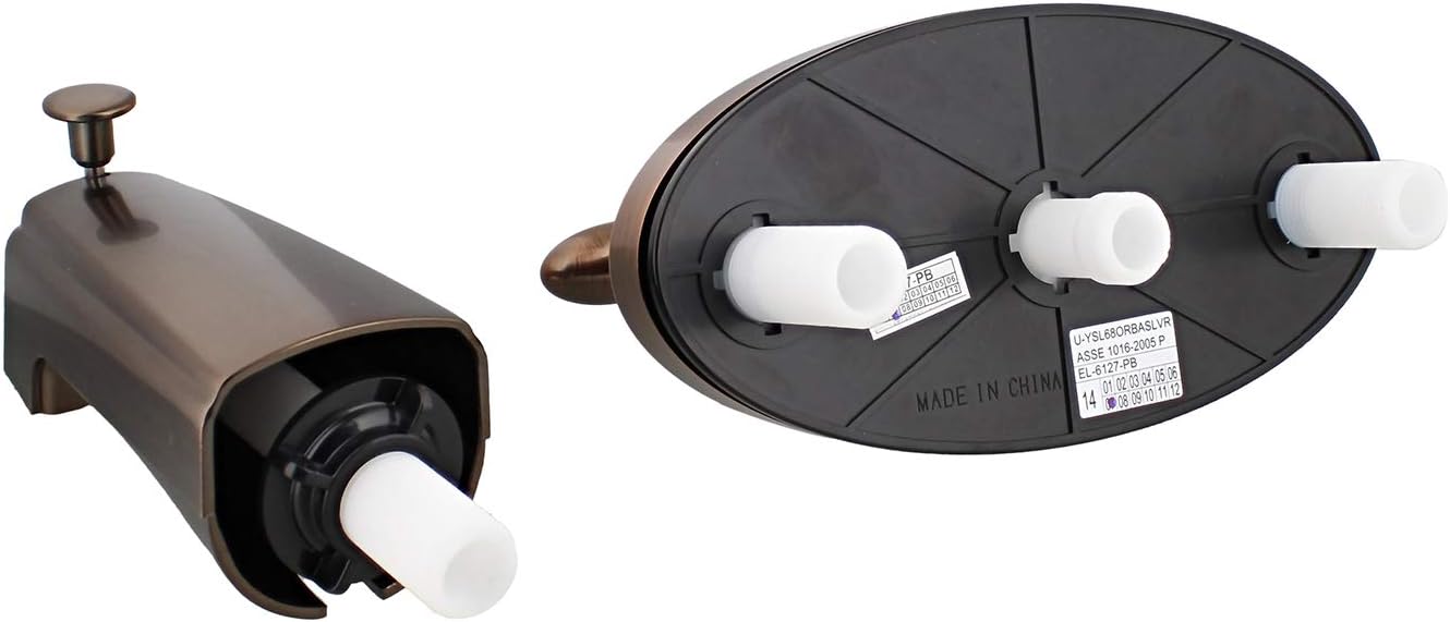 Empire Faucets U-YSL68ORBASLVR Non-Metallic Pressure Balancing Tub/Shower with Spout Diverter & Upgraded Shower Head - Oil Rub Bronze