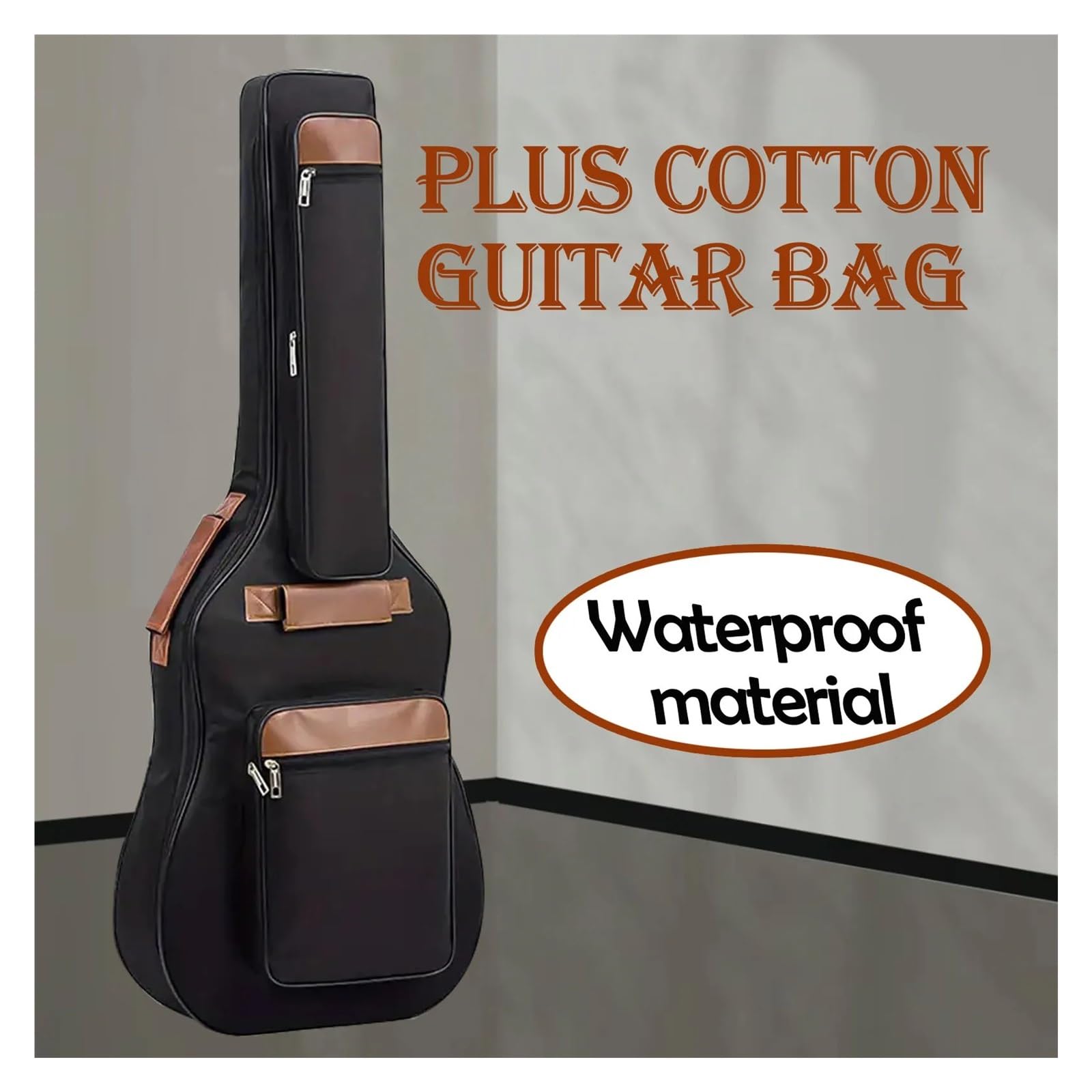 Bolsa Ligera for Guitarra: con protección Acolchada y múltiples Bolsillos for Accesorios para Guitarra