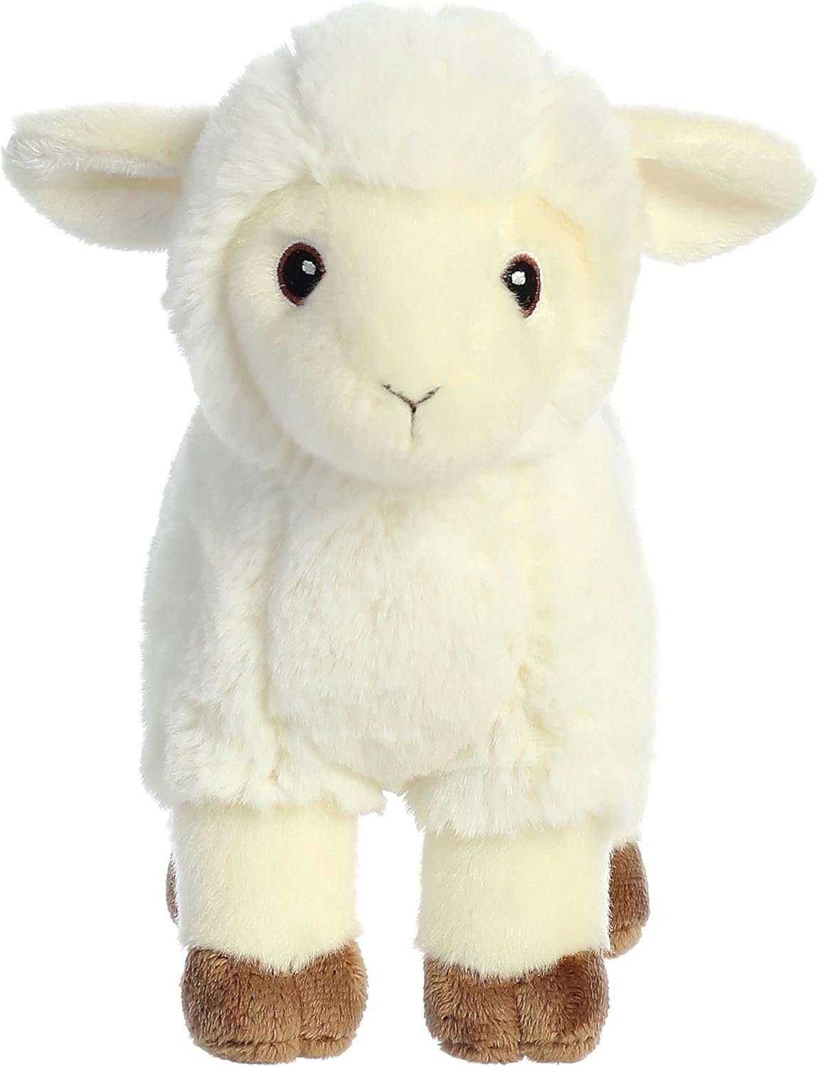 Aurora® Responsibly Made Eco Nation™ Lamb Stuffed Animal - Ideal for Playtime Adventures - Perfect for Birthdays or Just Because - White 8 Inches