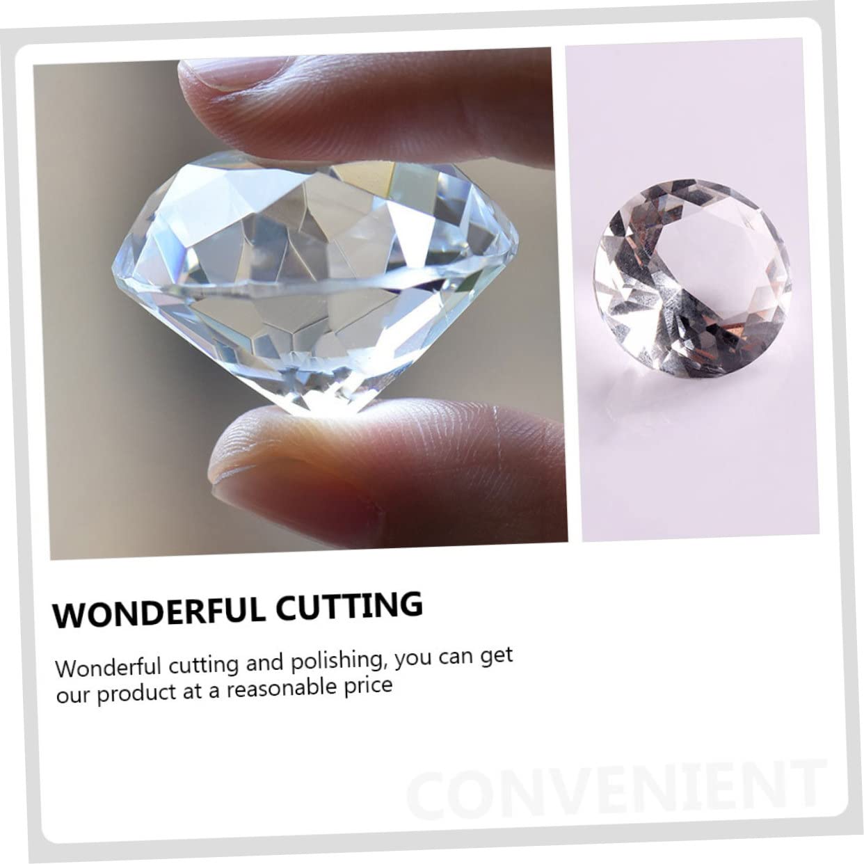 Kisangel Adorno de Diamante Falso de Cristal 4 Piezas para Manicura