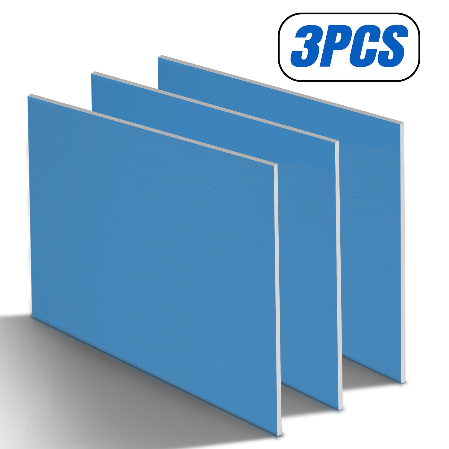 6061 Aluminum Sheet - 3 Pack, 6x6" -3