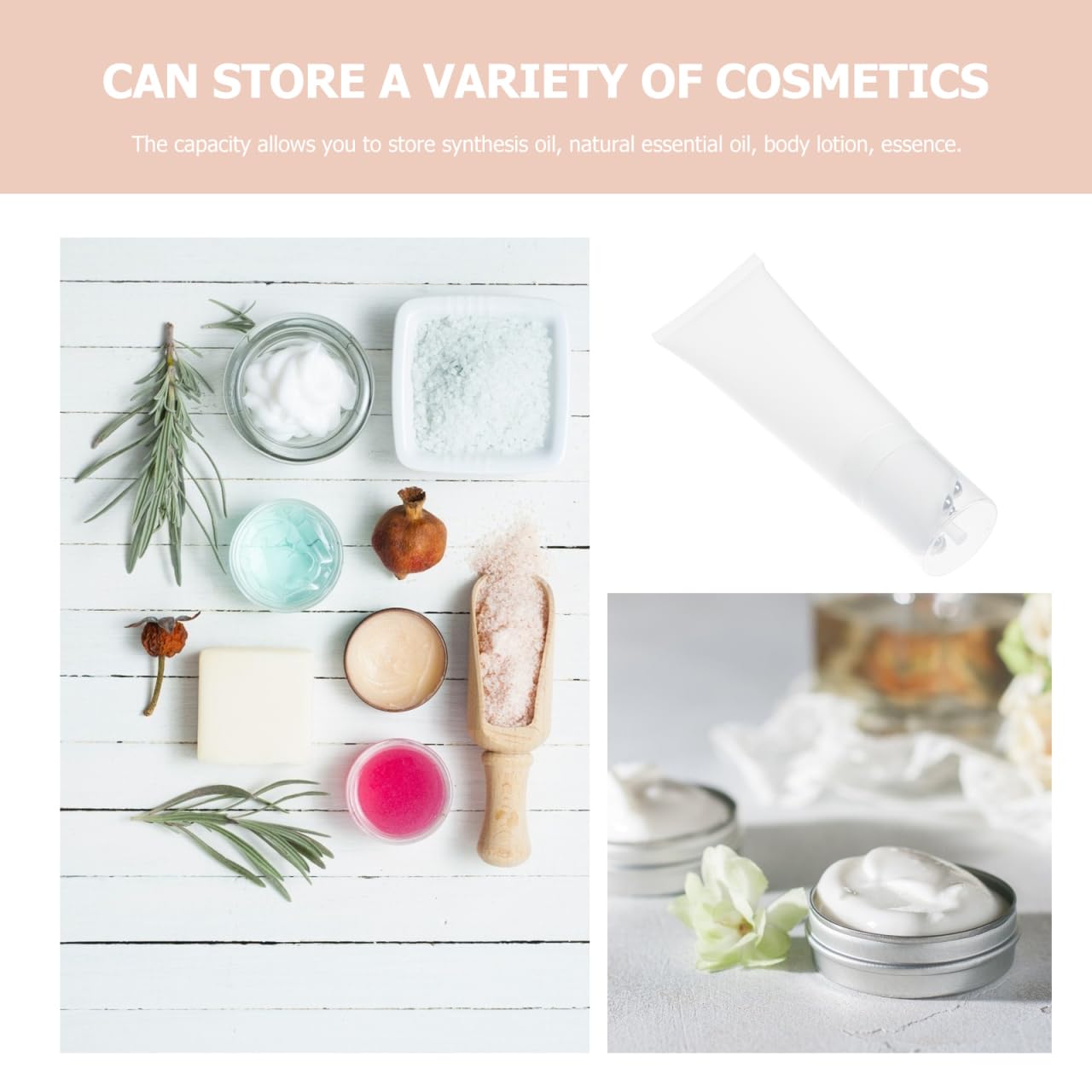 minkissy Roller Bottle 1.38 Inch Refillable Cosmetic Massage Container with Stainless Steel Ball Leak-Proof Essential Oil Storage for Face Gua Sha Application - Image 3