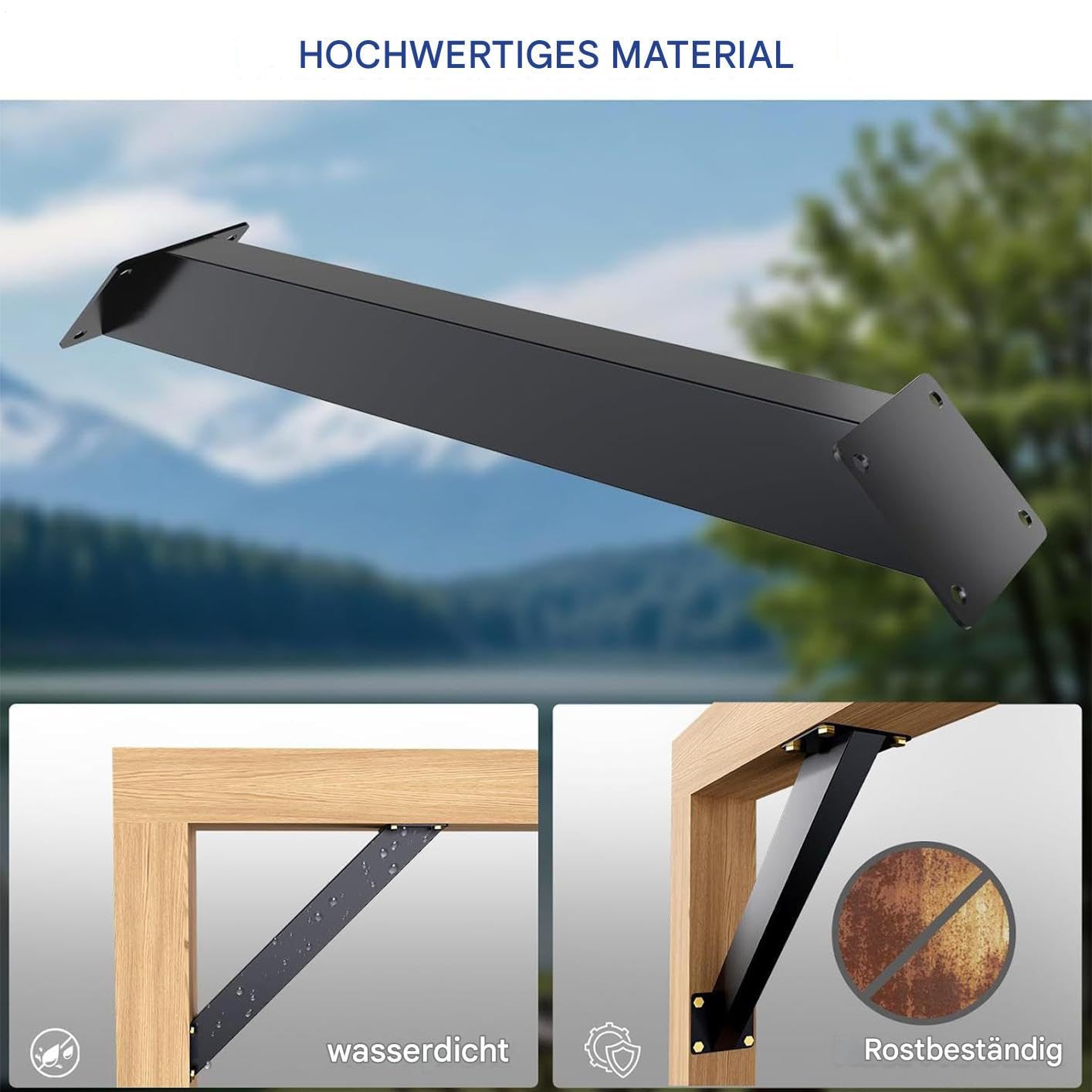 Kit Di Staffe Per Pergola 2 Pezzi Supporto Angolare 45 Gradi Per Pergola | Kit Di Montaggio Per Capanno Da Giardino Per Parete Angolo Armadio Cabina Banco Cucina Esterna Scaffale Lavello