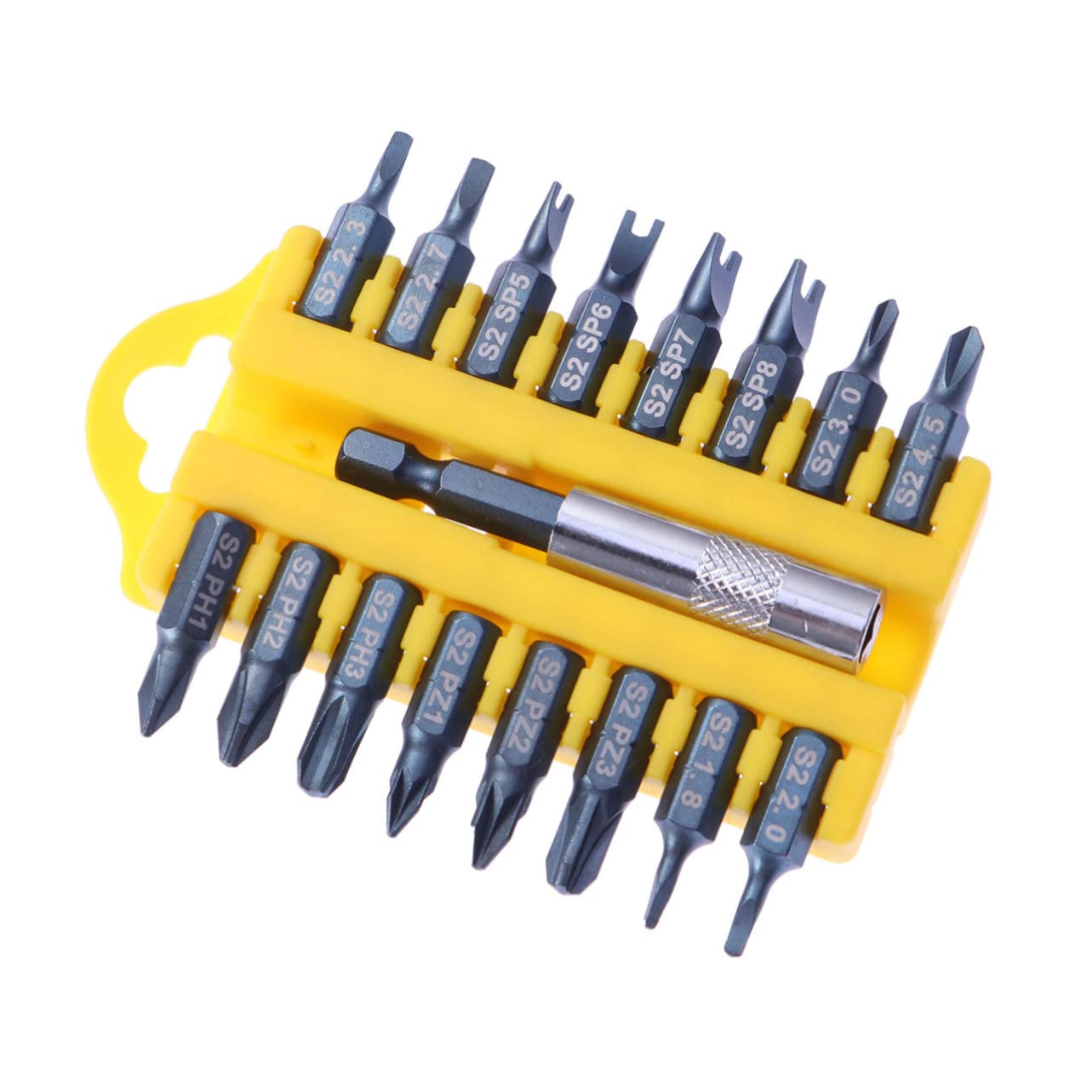 jojofuny 3 Piezas 17 1 destornillador pedacitos del pentágono magnético bits hexagonales brocas largas brocas de extensión magnética taladro eléctrico tsui colocar bocado de viento