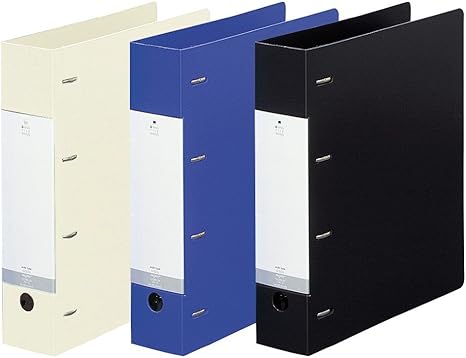 Amazon リヒトラブ D型 リングファイル A4 4穴 黒 315 280 64mm G1280 24 リングファイル 文房具 オフィス用品