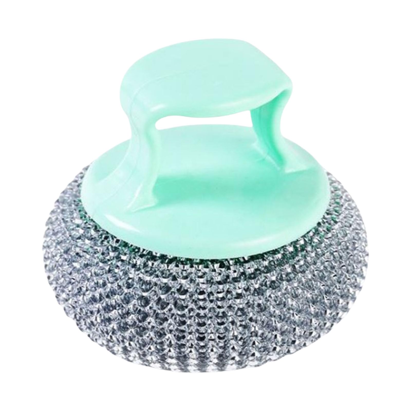 Ergonomic Dishwasher-Safe Scrubber for Kitchen, Removable Steel Wire Efficiently Removes Stubborn Grease & Food Residues Ergonomic Grip Scrubber Effective on Burnt Pots Home Use