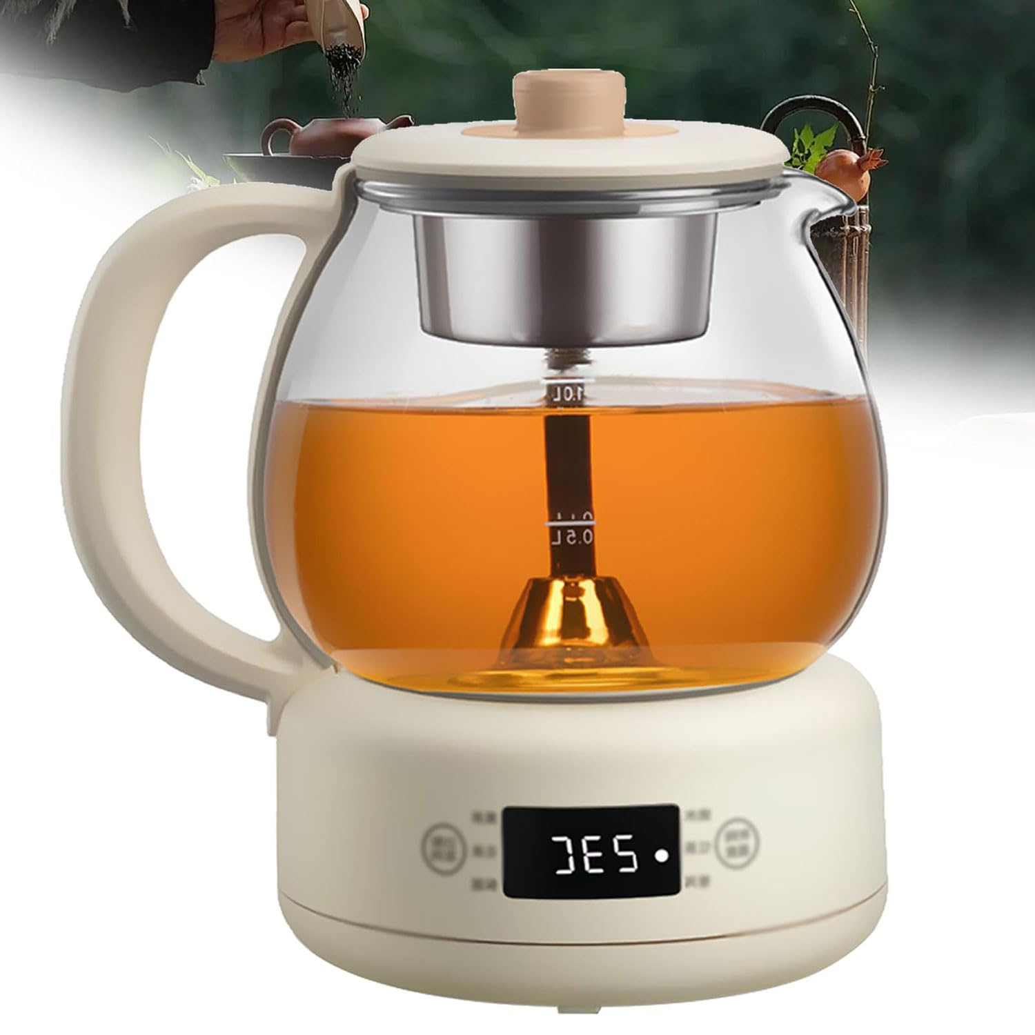 Théière Électrique HLGKBY 1L - 11 Températures Réglables, Maintien Au Chaud 8h