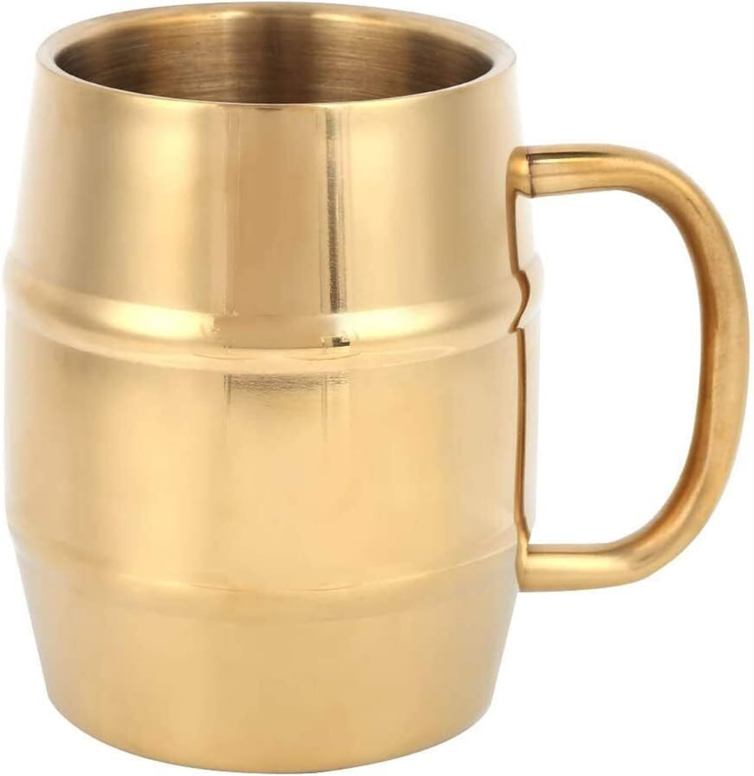 Jarras de cerveza personalizadas Jarras, Jarras de cerveza, Jarras de cerveza, Taza de café Tazas de café Taza de agua de acero inoxidable de doble capa for el hogar Taza de cerveza de café Taza de té