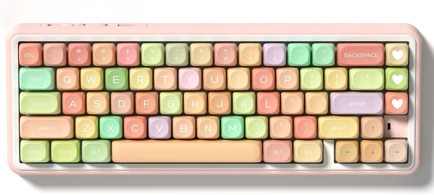 dagaladoo PBT Keyboard keycaps,Colorful MOA keycaps,Candy