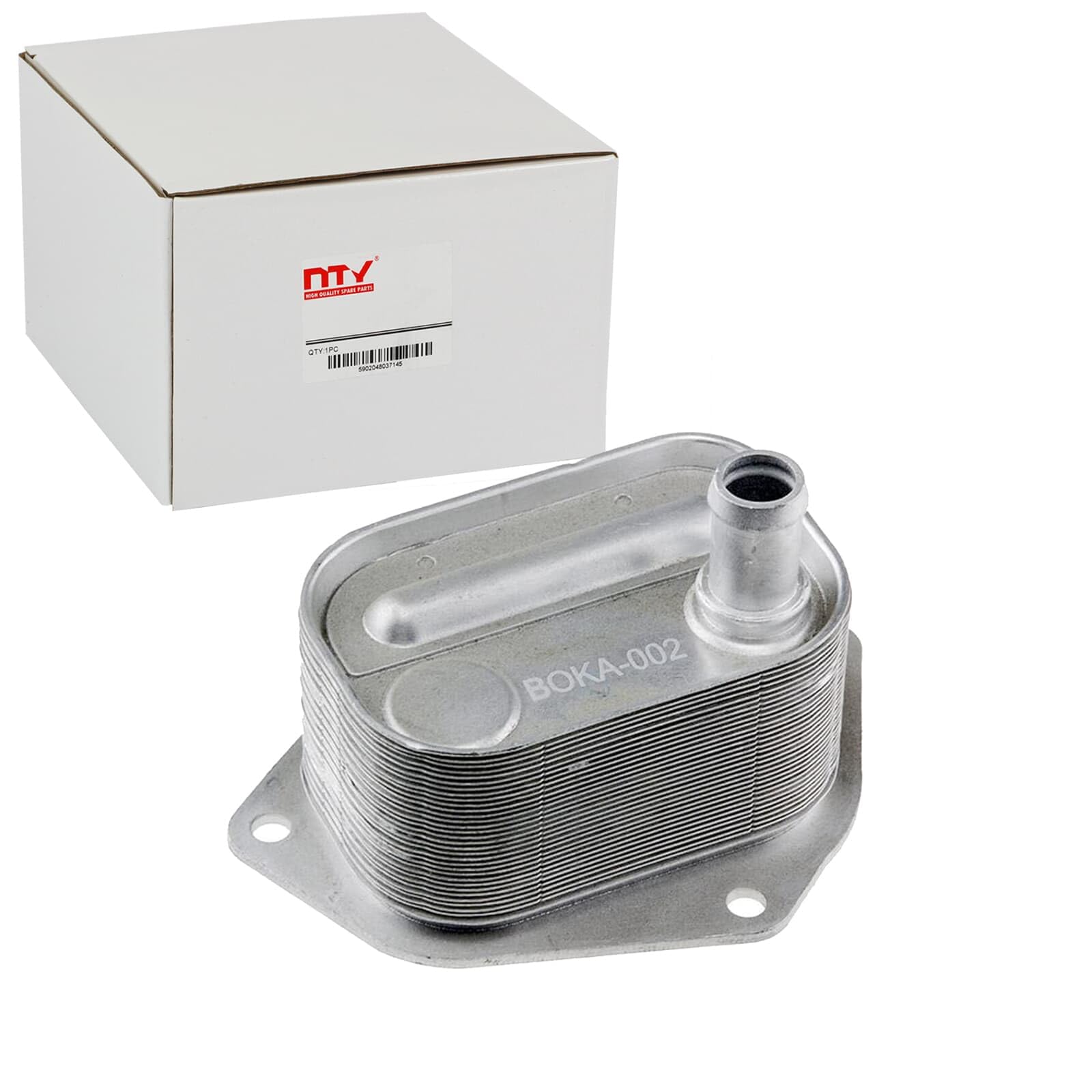 NTY Radiatore olio, Olio motore CCL-KA-002 Compatibile con: HYUNDAI ACCENT III, ACCENT III Stufenheck, GETZ, i30, i30 Kombi, MATRIX, KIA CEE'D Schrägheck, CEE'D SW, CERATO I Schrägheck