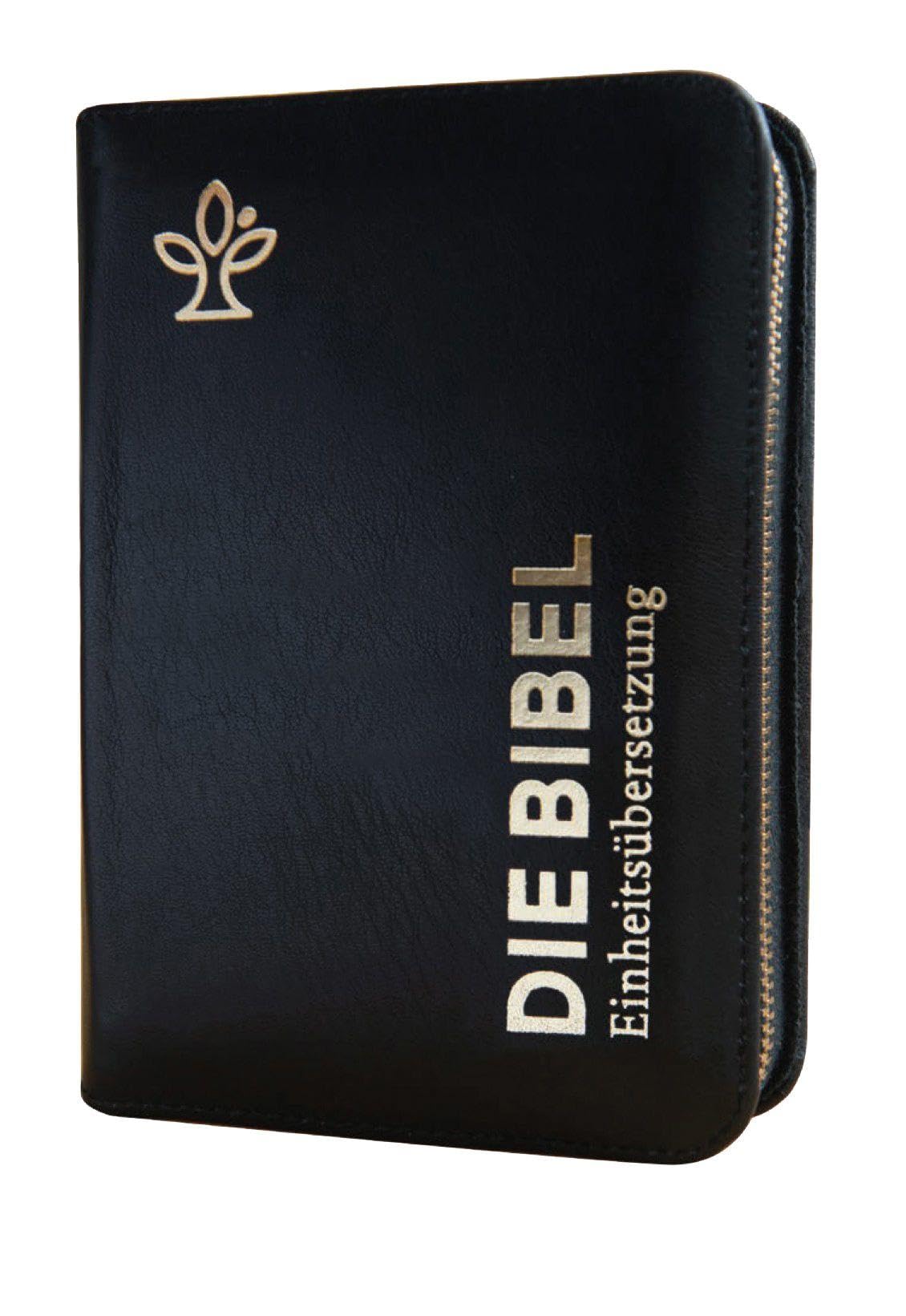 Die Bibel. Handschmeichler Ausgabe.: Einheitsübersetzung. Echtleder, schwarz. Mit Reißverschluss.: Einheitsübersetzung. Echtleder, schwarz. Mit Reißverschluss. UT3