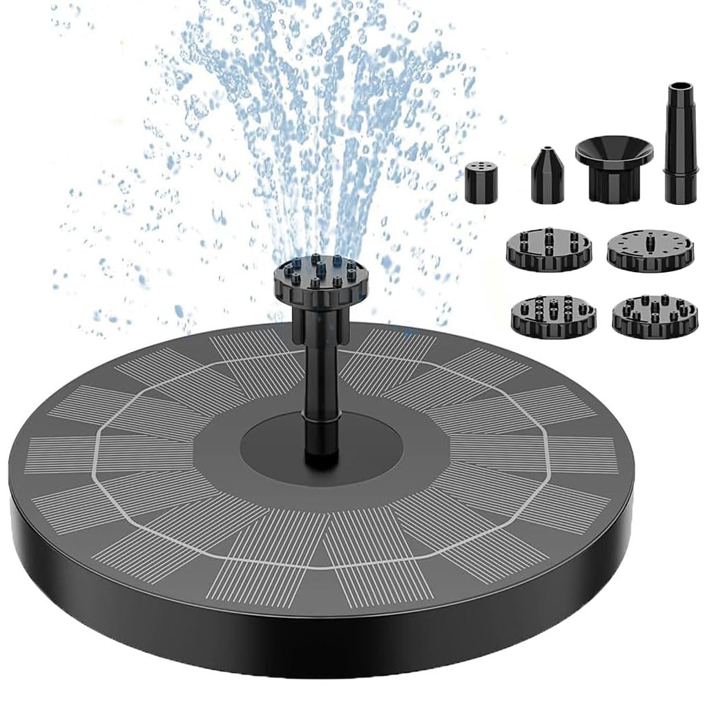 Verilux® Solar Fountain For Garden Pond Energy Efficient Solar Water Pump With 6 Nozzles For Multiple Effects Easy Assembly Ideal For House, Hotel, Mansion (B0DFW2Q5L8) Amazon Price History, Amazon Price Tracker