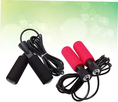 Miniatura 5 de 2PCS Ball Bearing Jump Rope with Ergonomic Non-slip Handles PVC Cord for Scuff Resistance and Flexibility Fitness Skipping Ropes for Men and Women