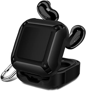 Next Store Samsung Galaxy Buds Case, Durable Shockproof Soft PC Full Protective Case Cover Compatible with Galaxy Buds 2 Pro/Galaxy Buds Pro/Galaxy Buds 2/Galaxy Buds Live (Black)