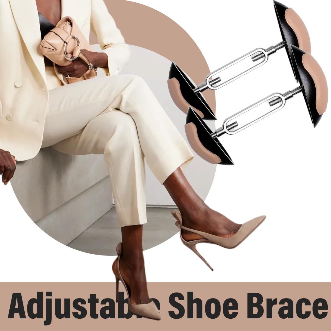 Hormas para zapatos Extensiones de zapatos para hombres y mujeres, paquete de 2, ensanchadores de zapatos profesionales, extensiones ajustables para zapatos y botas