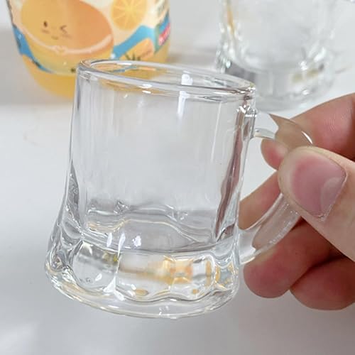 Miniatura 6 de 24 vasos de chupito de cerveza de plástico transparente con asas, vasos de degustación de cerveza reutilizables para fiestas, banquetes, picnics