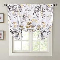 Vista 12 de H.VERSAILTEX Cortina Blackout con Cordones - Cortina Globo con Aislamiento Térmico para Ventana Pequeña de Cocina - Panel Ajustable con Bolsillo